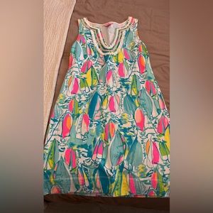 Lilly Pulitzer sailboat shift dress—size S